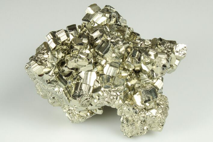 Shimmering Pyrite Crystal Cluster - Peru #190948